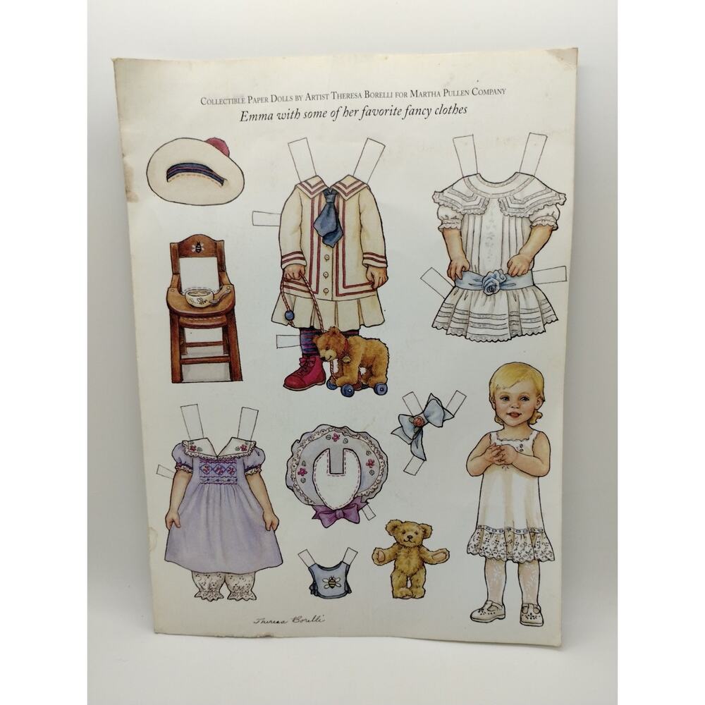 Paper Dolls Martha Pullen -Paper doll Theresa Borelli - Emma - See Beautiful #69